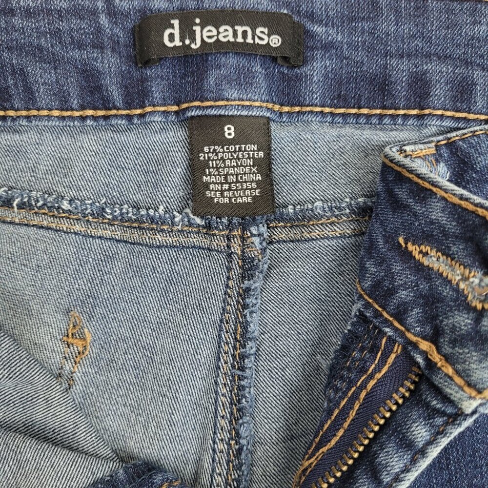 d. jeans medium denim bermuda shorts mid rise classic sporty normcore grandma 8 - Picture 7 of 10
